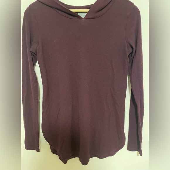 Aerie Size XS Hooded “Just Add Leggings” Tunic w/ side slits - Picture 8 of 10